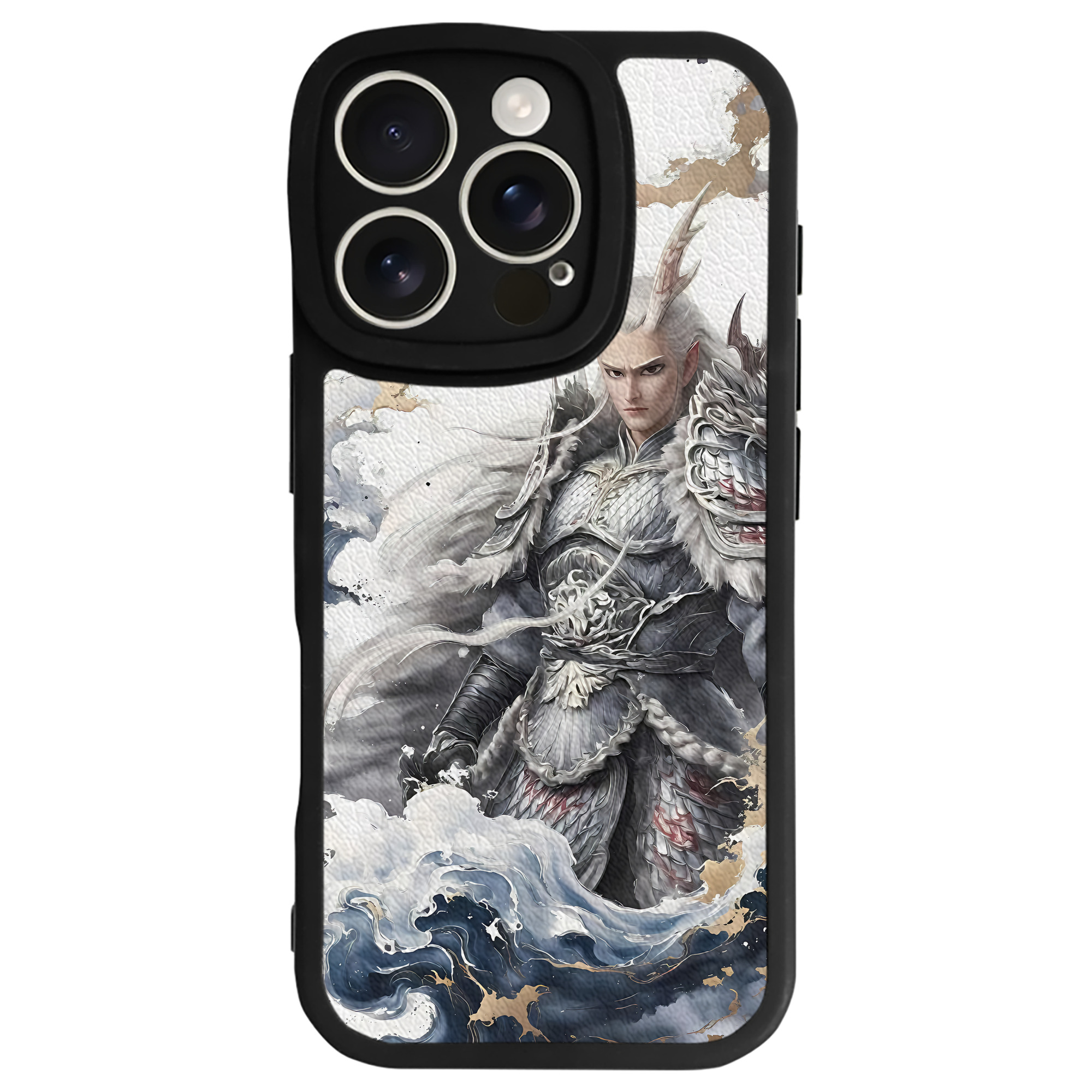 （画像用） Ne Zha 2 ナタ 魔童の大暴れ 【iPhone 16シリーズ対応】シリコンスマホケース（レザー調） 材質：シリコン